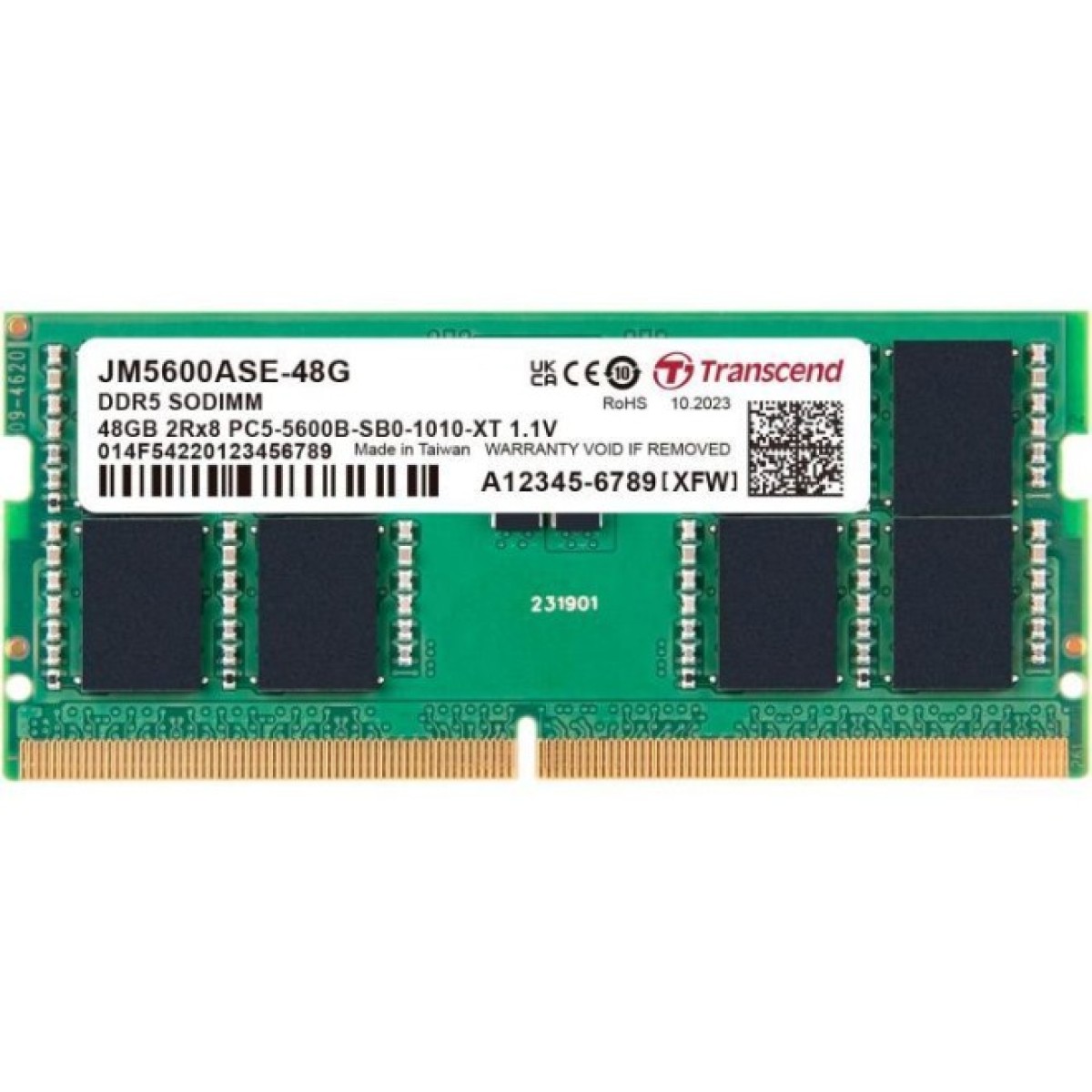 Модуль пам'яті для ноутбука SoDIMM DDR5 48GB 5600 MHz Transcend (JM5600ASE-48G) 256_256.jpg