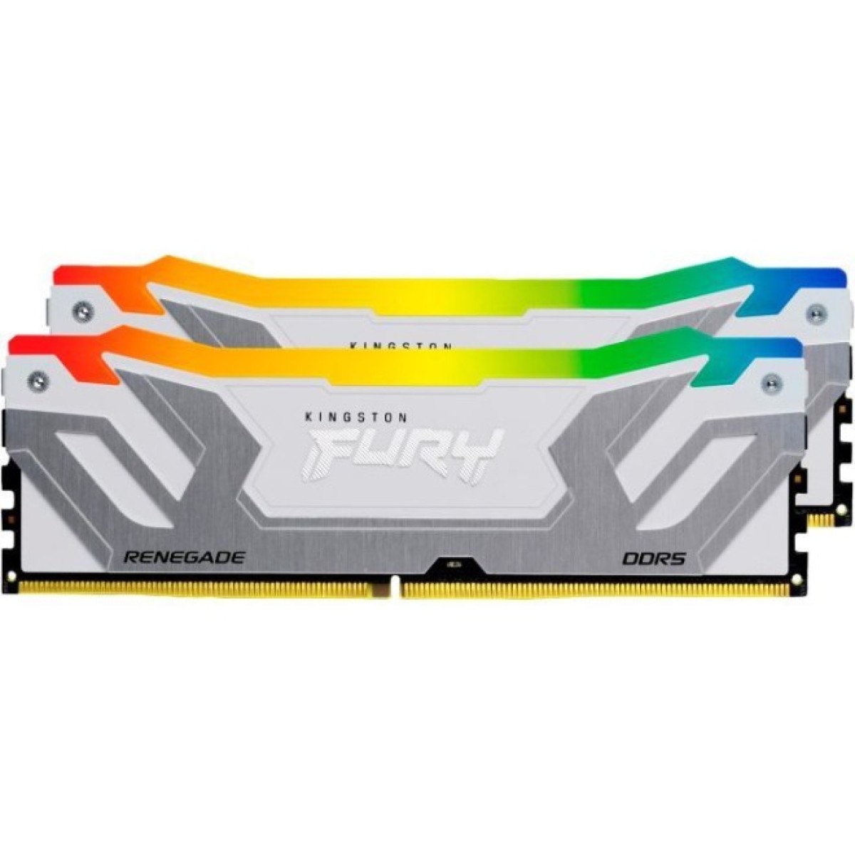 Модуль памяти для компьютера DDR5 48GB (2x24GB) 8400 MHz Renegade RGB White/Silver Kingston Fury (ex.HyperX) (KF584CU40RWAK2-48) 98_98.jpg - фото 6