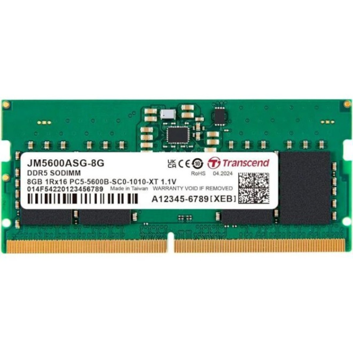 Модуль пам'яті для ноутбука SoDIMM DDR5 8GB 5600 MHz Transcend (JM5600ASG-8G) 256_256.jpg