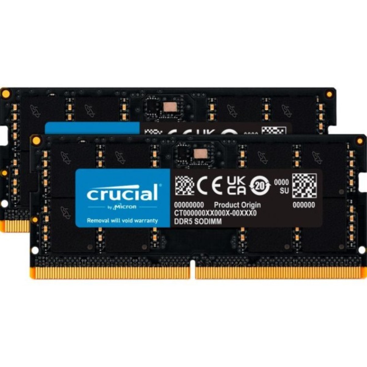 Модуль памяти для ноутбука SoDIMM DDR5 48GB 5600 MHz Micron (CT2K24G56C46S5) 98_98.jpg - фото 1