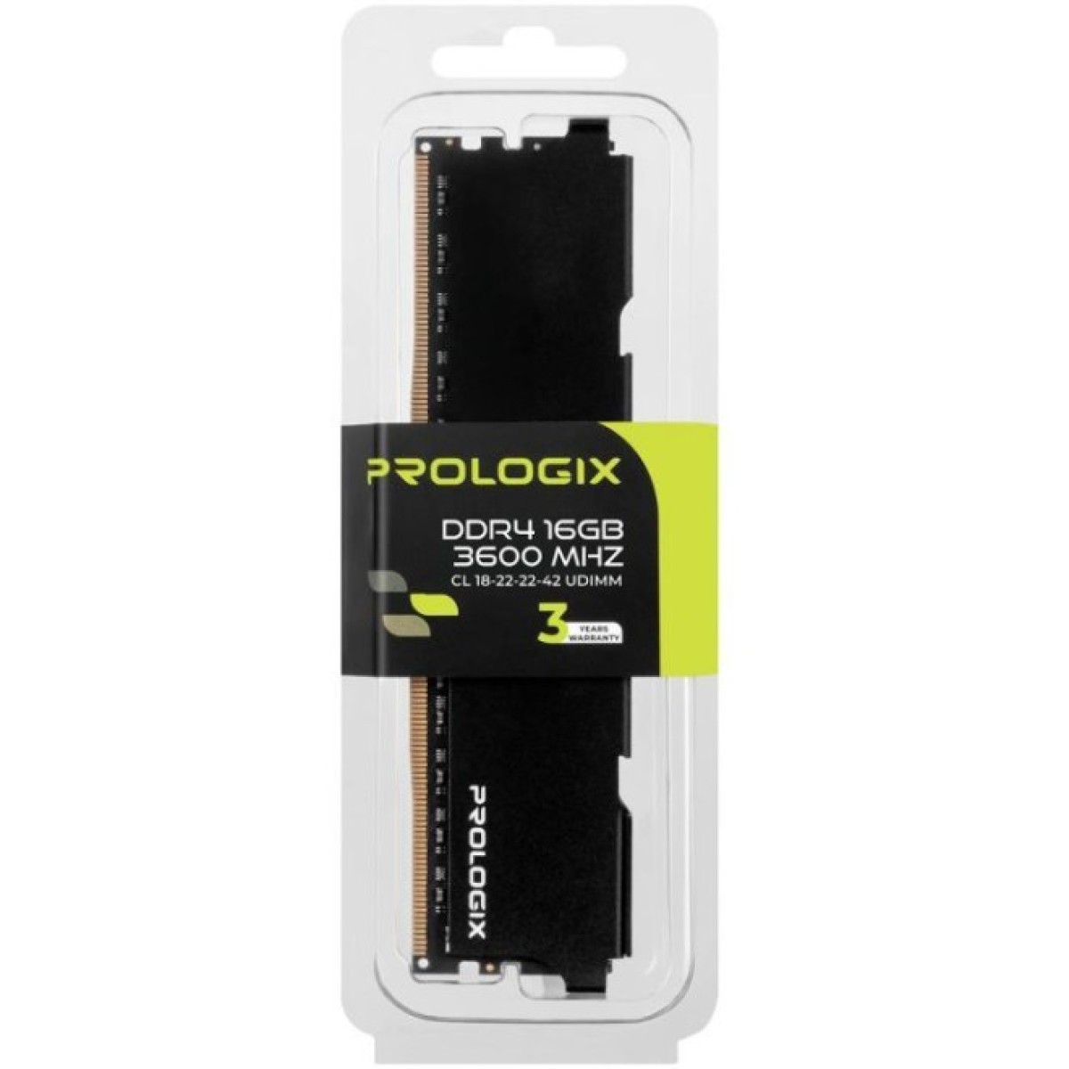 Модуль пам'яті для комп'ютера DDR4 16GB 3600 MHz Black Prologix (PRO16GB3600B4) 98_98.jpg - фото 4