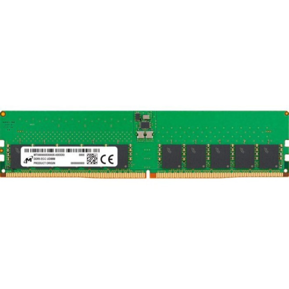 Модуль пам'яті для сервера Micron 32GB DDR5 ECC UDIMM 2Rx8 5600 CL46 (16Gbit) (Single Pack) (MTC20C2085S1EC56BR) 256_256.jpg