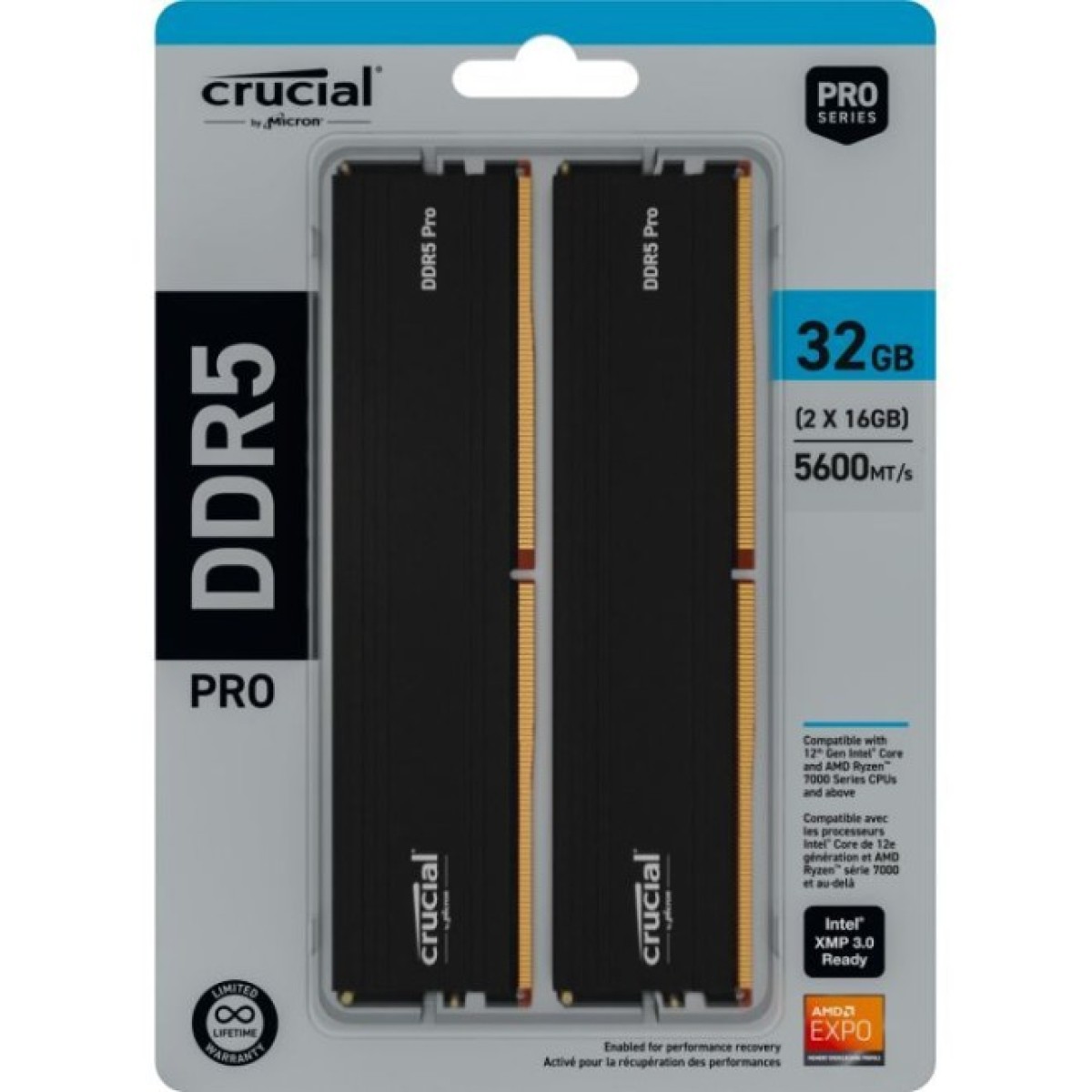 Модуль пам'яті для комп'ютера DDR5 32GB (2x16GB) 6000 MHz Micron (CP2K16G60C48U5) 98_98.jpg - фото 4