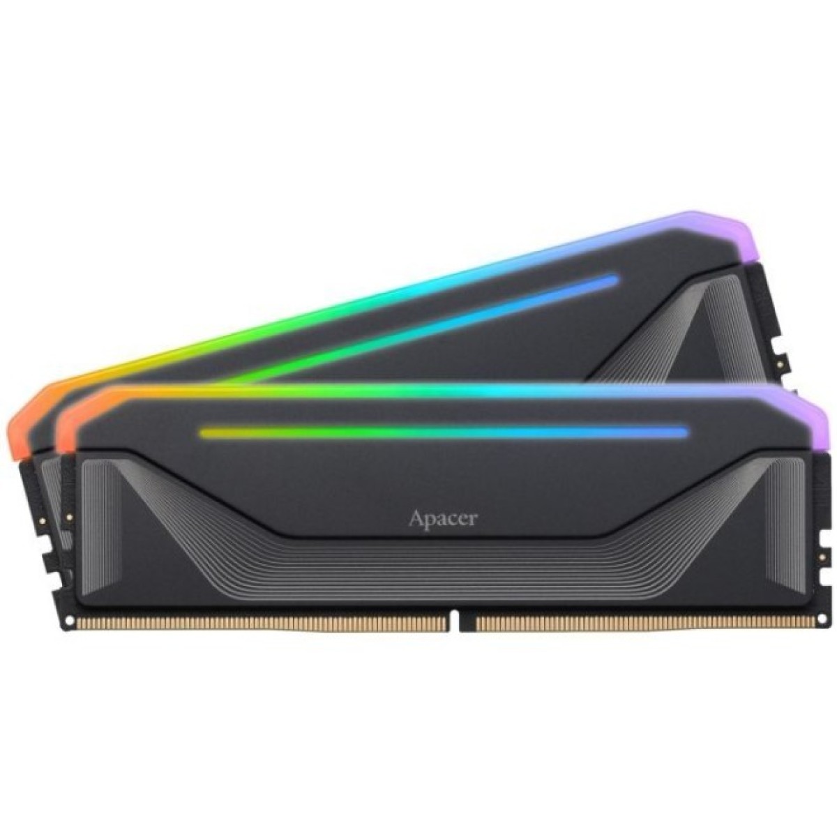 Модуль памяти для компьютера DDR5 32GB (2x16GB) 5200 MHz NOX RGB Black Apacer (AH5U32G52C522NBAA-2) 98_98.jpg - фото 3