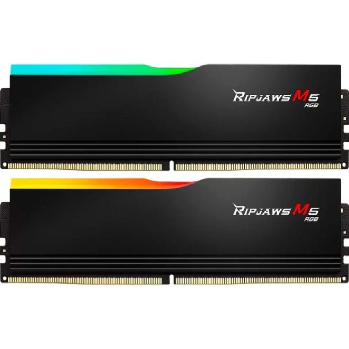 Модуль памяти для компьютера DDR5 64GB (2x32GB) 6400 MHz Ripjaws M5 RGB Matte Black G.Skill (F5-6400J3239G32GX2-RM5RK) 256_256.jpg