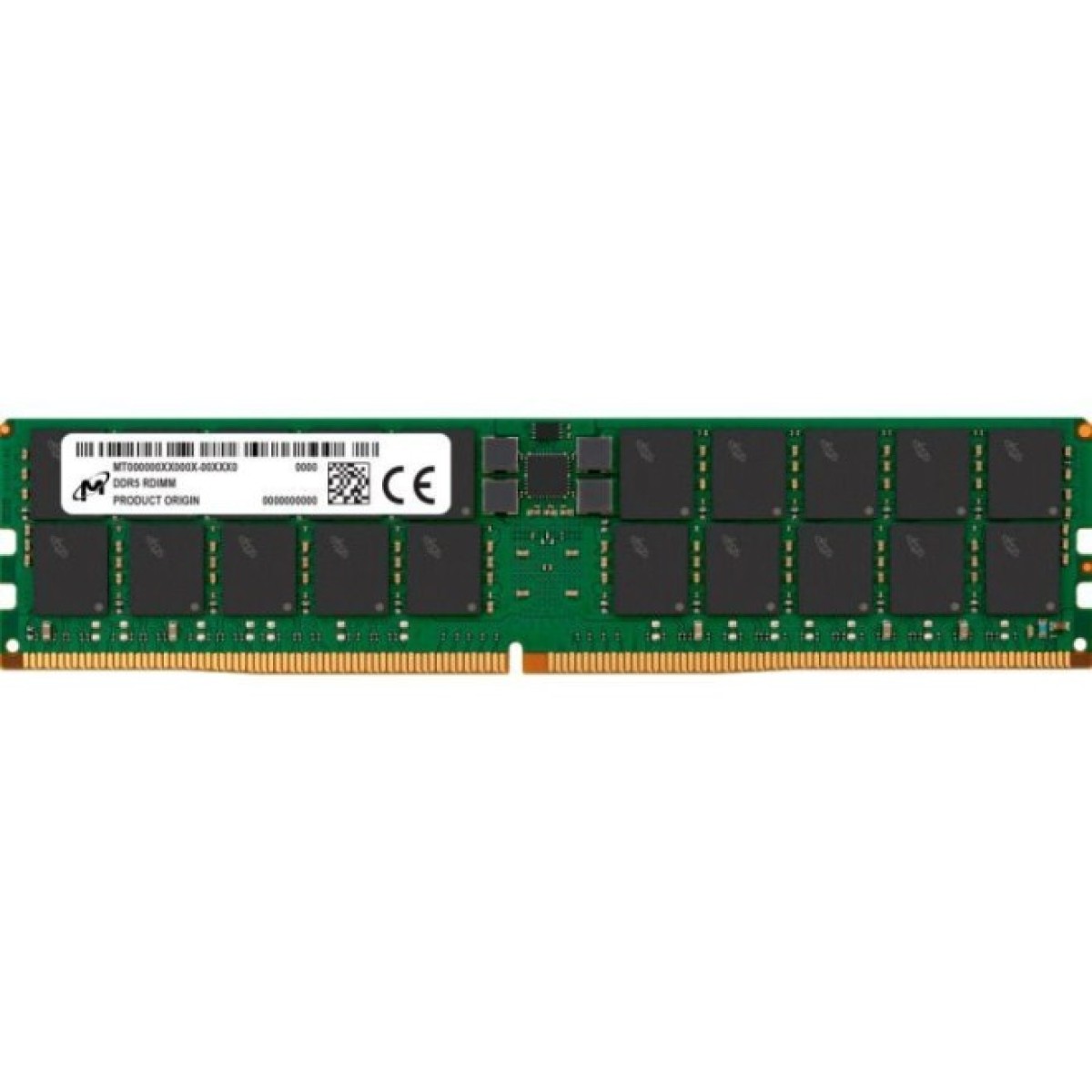 Модуль пам'яті для сервера Micron 64GB DDR5 RDIMM 2Rx4 5600MHz CL46 (16Gbit) (Single Pack) (MTC40F2046S1RC56BR) 98_98.jpg