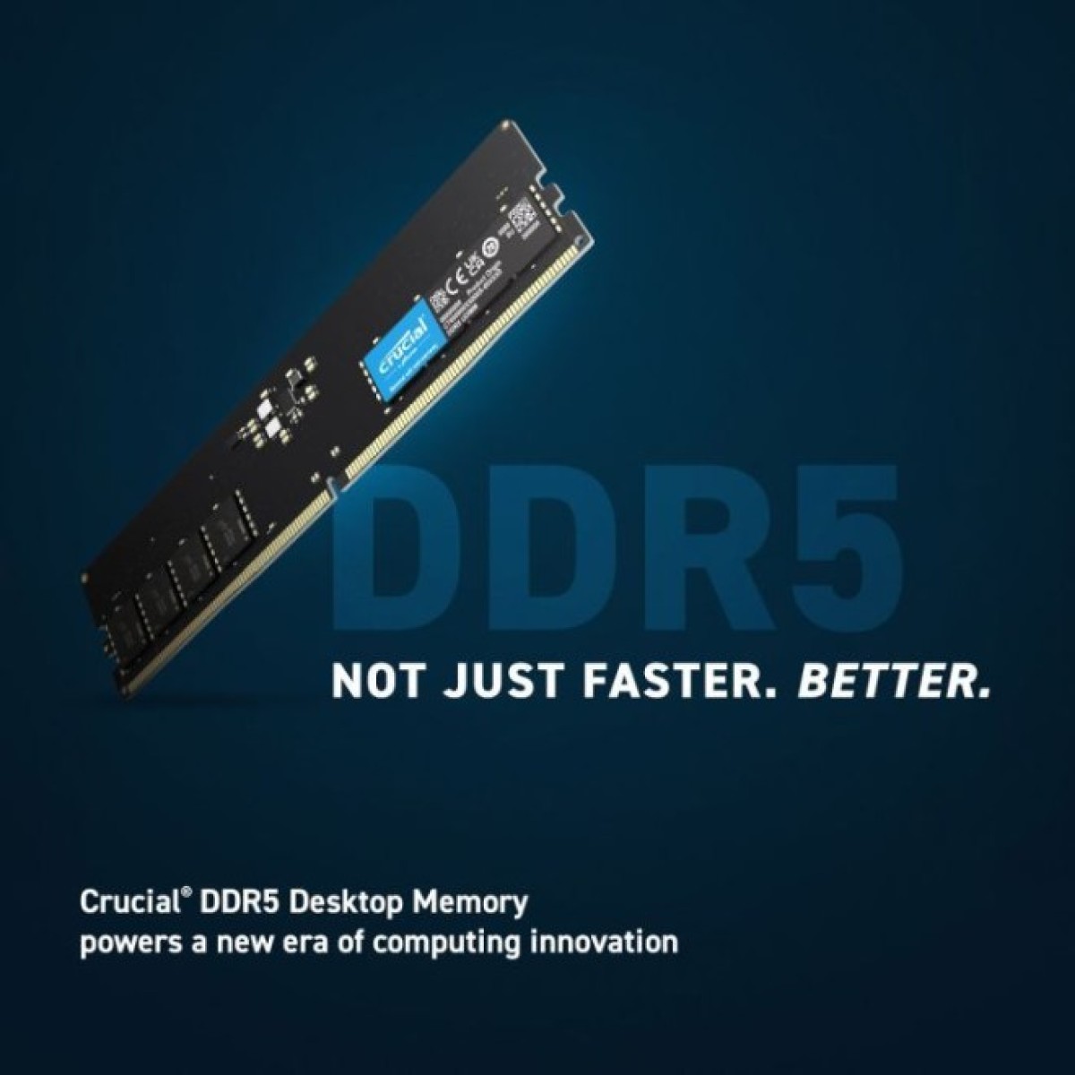 Модуль пам'яті для комп'ютера DDR5 8GB 4800 MHz Micron (CT8G48C40U5T) 98_98.jpg - фото 5