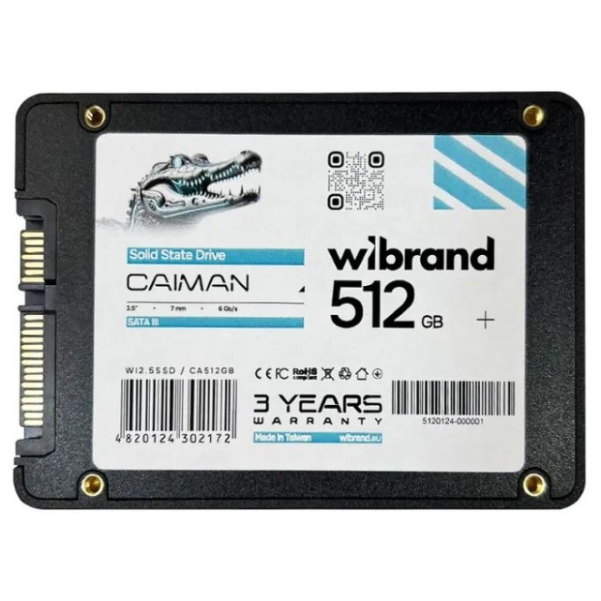 Накопичувач SSD 2.5" 512GB Caiman Wibrand (WI2.5SSD/CA512GB) 98_98.jpg - фото 2