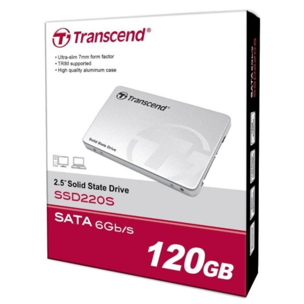 Накопитель SSD 2.5" 120GB Transcend (TS120GSSD220S) 98_98.jpg - фото 2