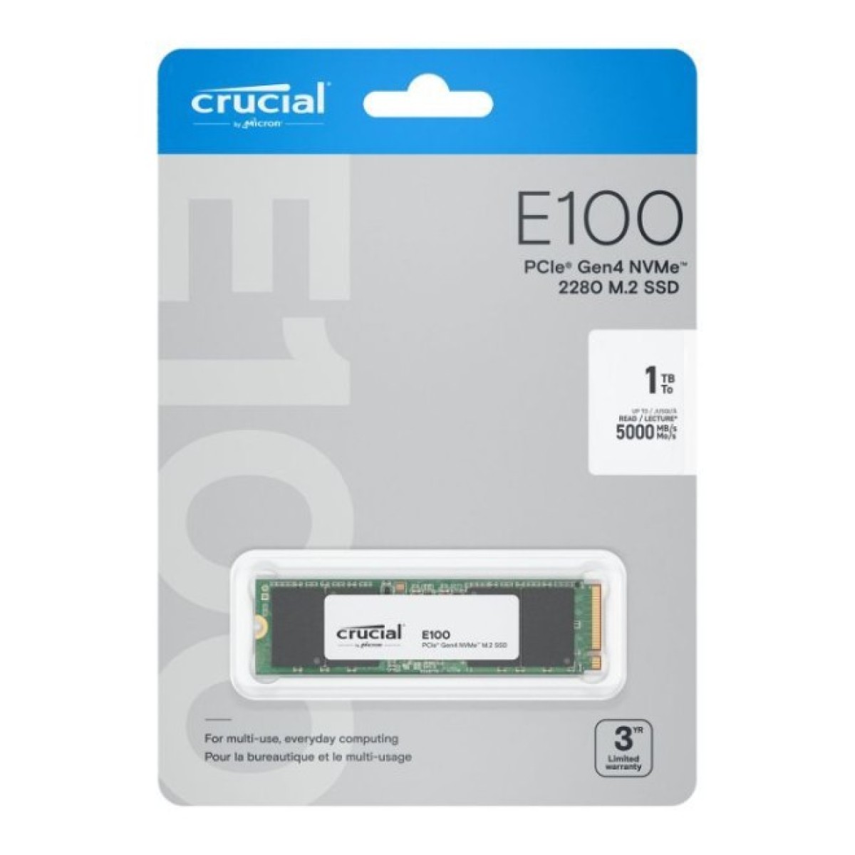 Накопичувач SSD M.2 2280 1TB E100 Micron (CT1000E100SSD8) 98_98.jpg - фото 2
