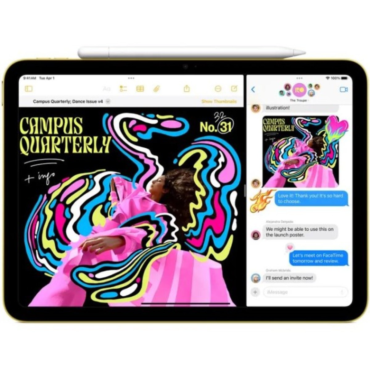Планшет Apple iPad 11" 2025 Wi-Fi + Cellular 512GB Pink (MD7T4TY/A) 98_98.jpg - фото 5