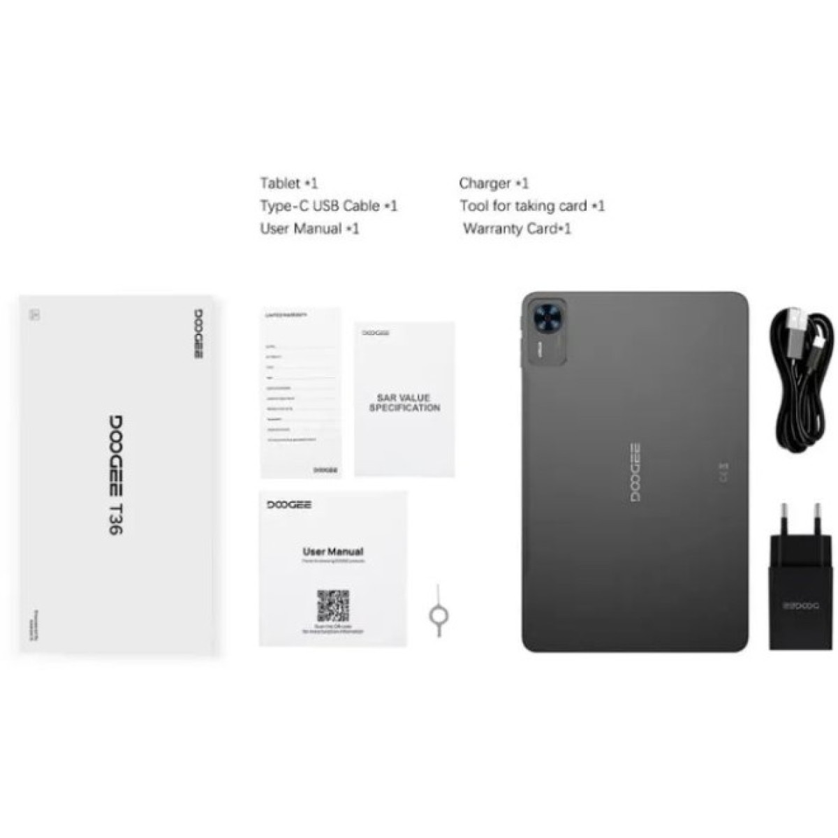 Планшет Doogee T36 12" 8/256Gb 4G (LTE) Urban Black (6923740246993) 98_98.jpg - фото 2