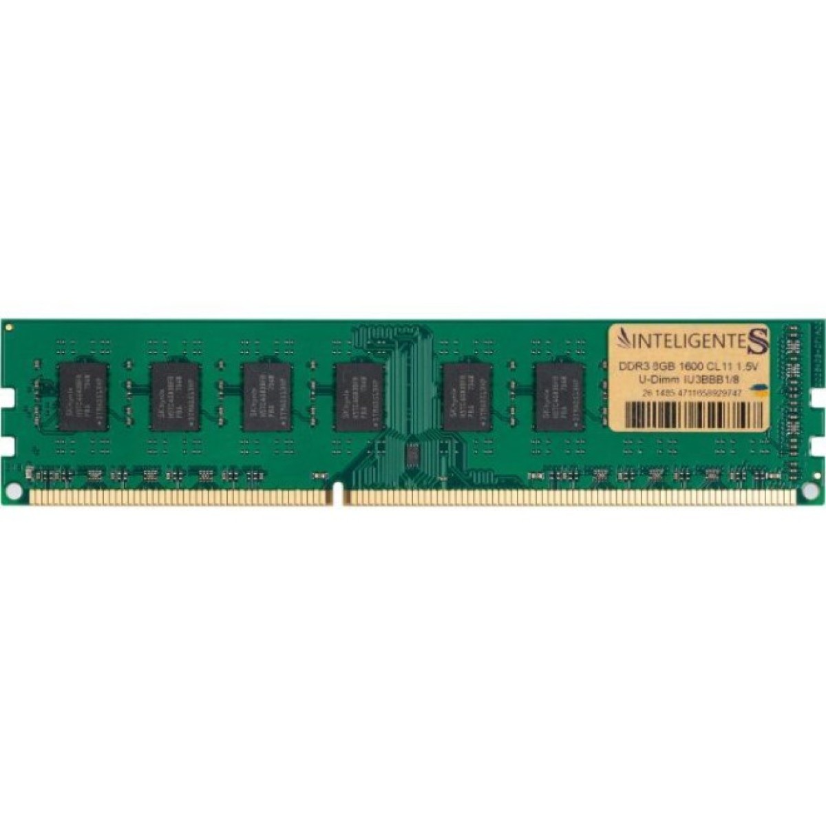 Модуль пам'яті для комп'ютера DDR3 8GB 1600 MHz INTELIGENTES (IU3BBB1/8) 98_98.jpg - фото 1