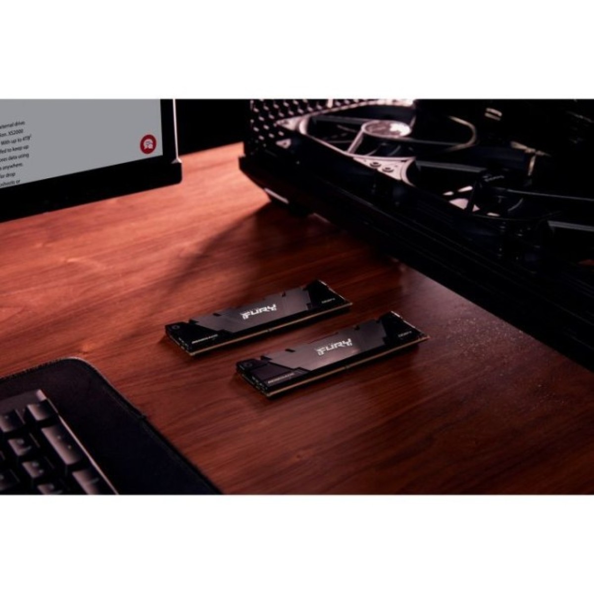 Модуль памяти для компьютера DDR4 16GB (2x8GB) 4800 MHz Renegade Black Kingston Fury (ex.HyperX) (KF448C19RB2K2/16) 98_98.jpg - фото 7