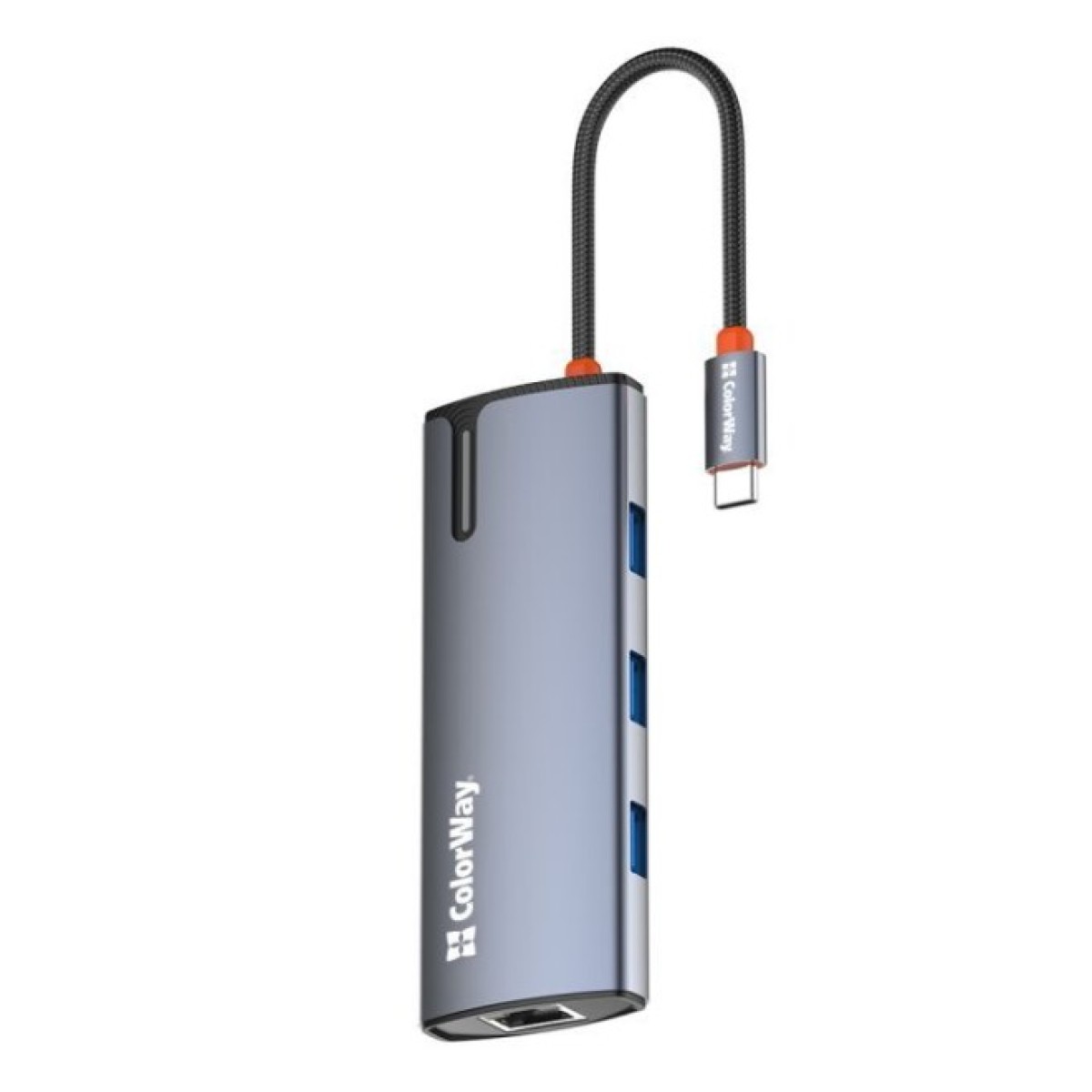 Док станция ColorWay Docking Station USB-C 6-в-1 Type C PD 100W/USB3.0х3/HDMI 4К/RJ45 (CW-HUB02) 98_98.jpg - фото 2