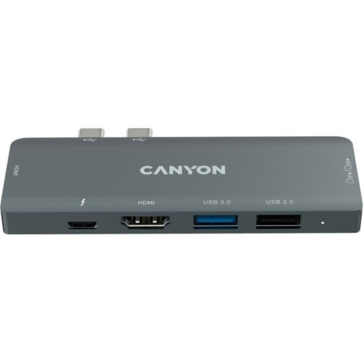 Док станция Canyon 1*Type C PD100W+2*HDMI+1*USB3.0+1*USB2.0+1*SD+1*TF (CNS-TDS05B) 98_98.jpg - фото 2