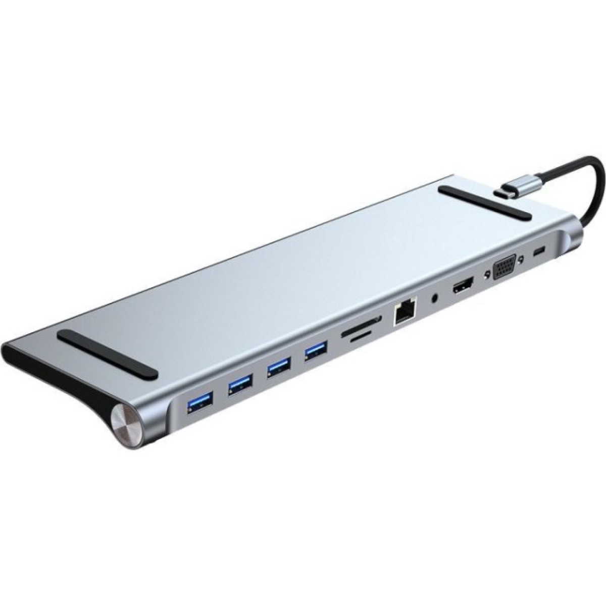 Док станція Dynamode 11-in-1 USB-C to HDTV 4K/30Hz, VGA, 1хUSB3.0, RJ45, Type-C PD, Audio, SD/MicroSD (BYL-2003) 98_98.jpg - фото 1