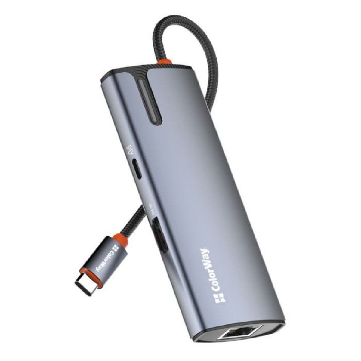 Док станция ColorWay Docking Station USB-C 6-в-1 Type C PD 100W/USB3.0х3/HDMI 4К/RJ45 (CW-HUB02) 98_98.jpg - фото 4