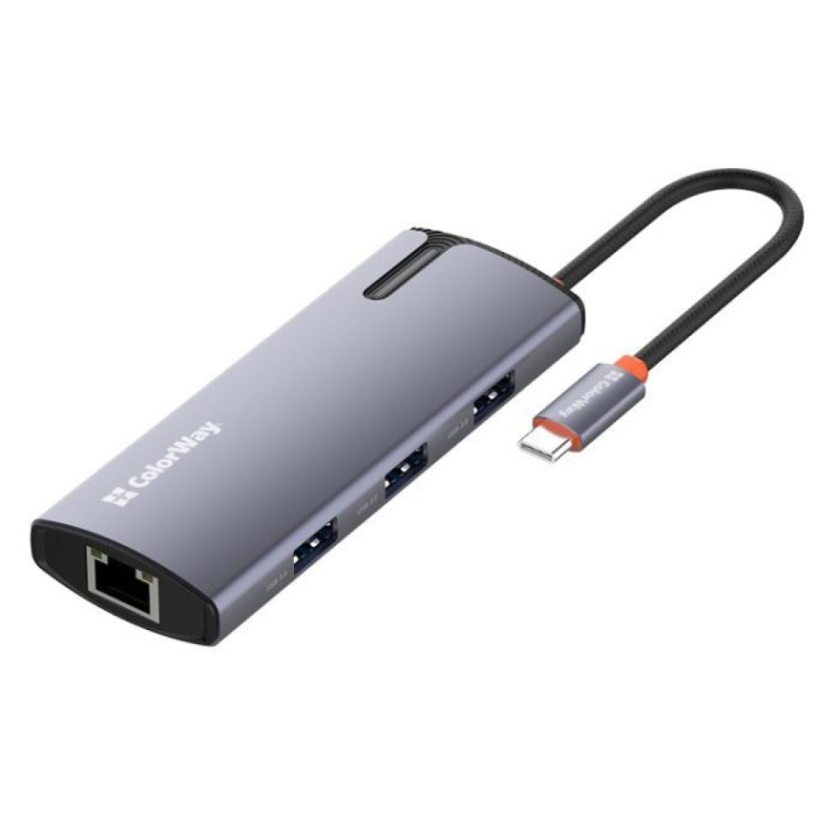 Док станция ColorWay Docking Station USB-C 6-в-1 Type C PD 100W/USB3.0х3/USB2.0/RJ45 (CW-HUB03) 98_98.jpg - фото 4