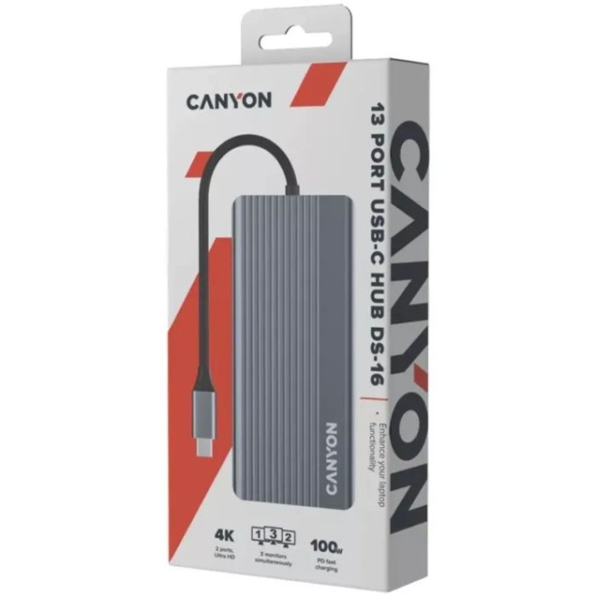 Док станция Canyon Docking Station DS-16 13 in 1 4k USB-C hub (CNS-TDS16) 98_98.jpg - фото 3