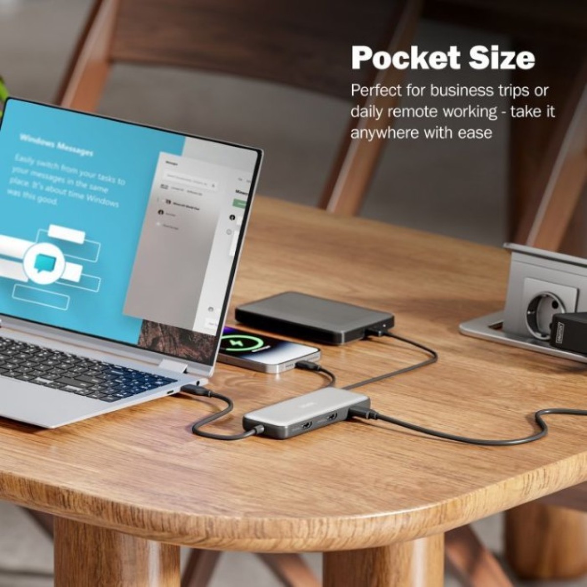 Док станція Digitus USB-C > 2xHDMI/2xUSB-A/USB-C/SD/MicroSD/RJ54 (DA-70915) 98_98.jpg - фото 7