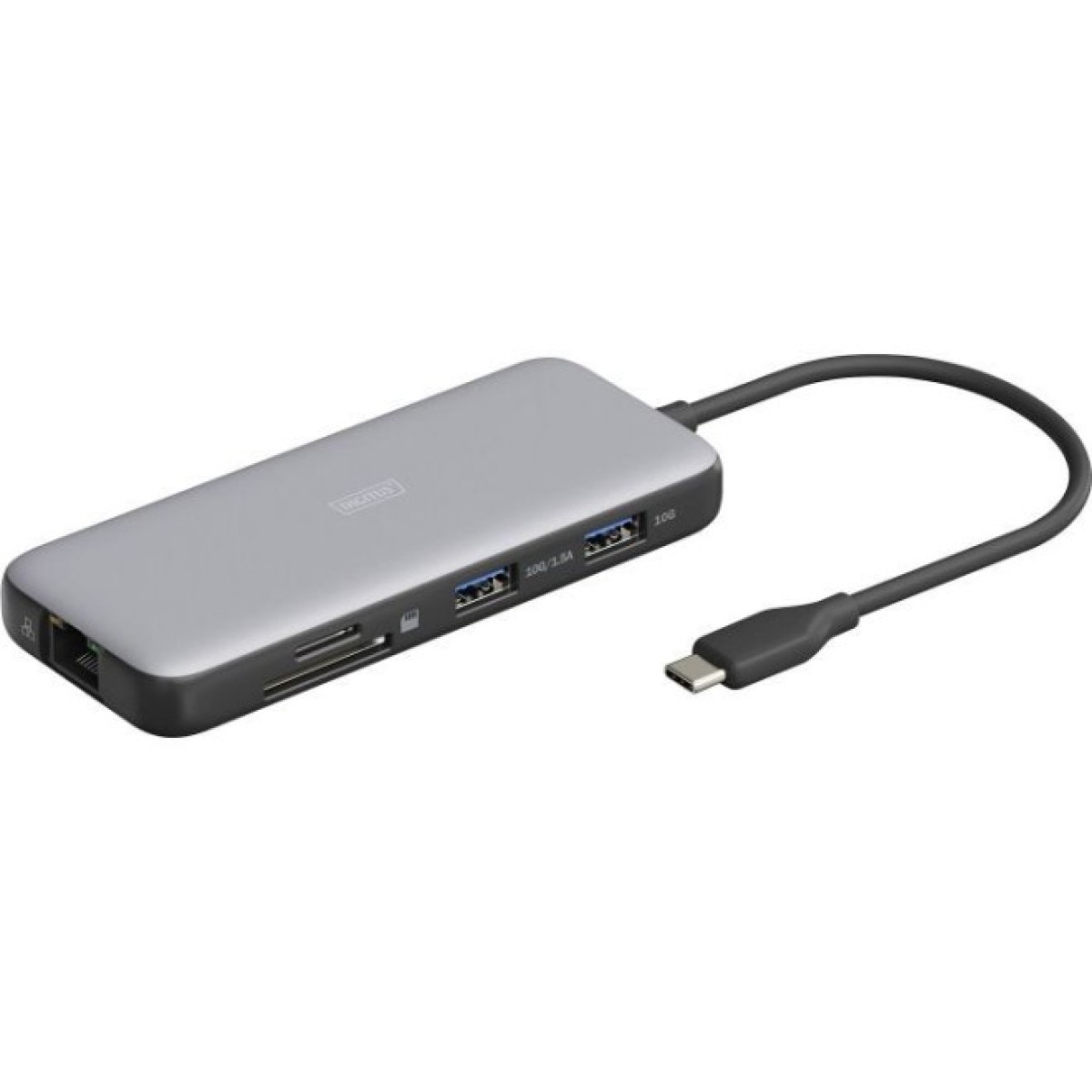 Док станція Digitus USB-C > 2xHDMI/2xUSB-A/USB-C/SD/MicroSD/RJ54 (DA-70915) 98_98.jpg - фото 1