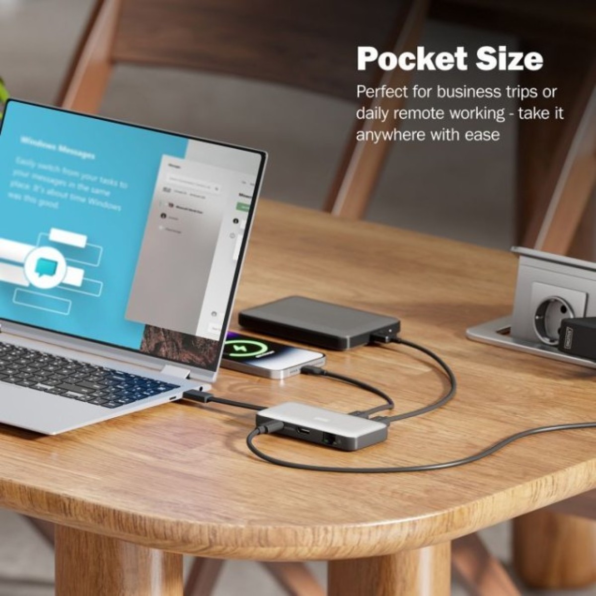 Док станція Digitus USB-C > HDMI/2xUSB-A/USB-C/SD/MicroSD/RJ54 (DA-70914) 98_98.jpg - фото 5
