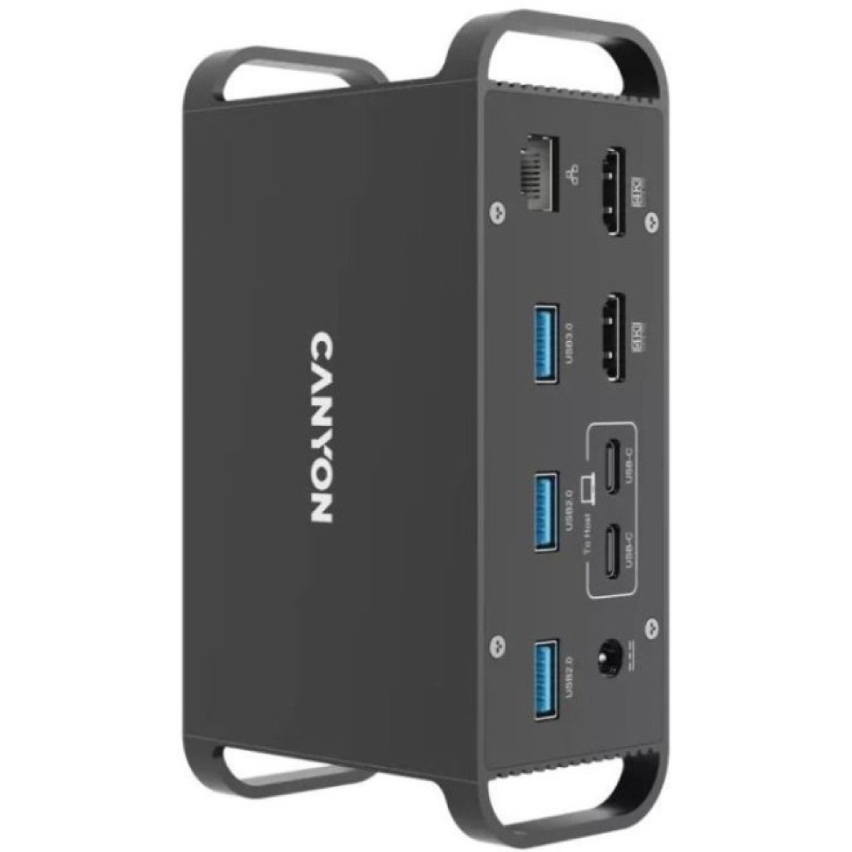 Док станція Canyon Docking Station with 14 ports, with Type C female*4, USB3.0*2, USB2.0*2 (CNS-HDS95ST) 98_98.jpg - фото 5