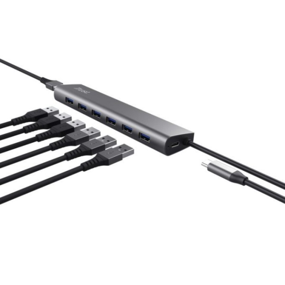 Док станція Trust Dalyx 7-in-1 USB-A 3.2 Aluminium Dock (24967_TRUST) 98_98.jpg - фото 6