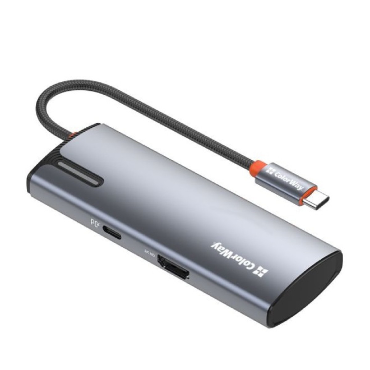Док станция ColorWay Docking Station USB-C 5-в-1 Type C PD 100W/USB3.0х3/HDMI 4К (CW-HUB01) 256_256.jpg