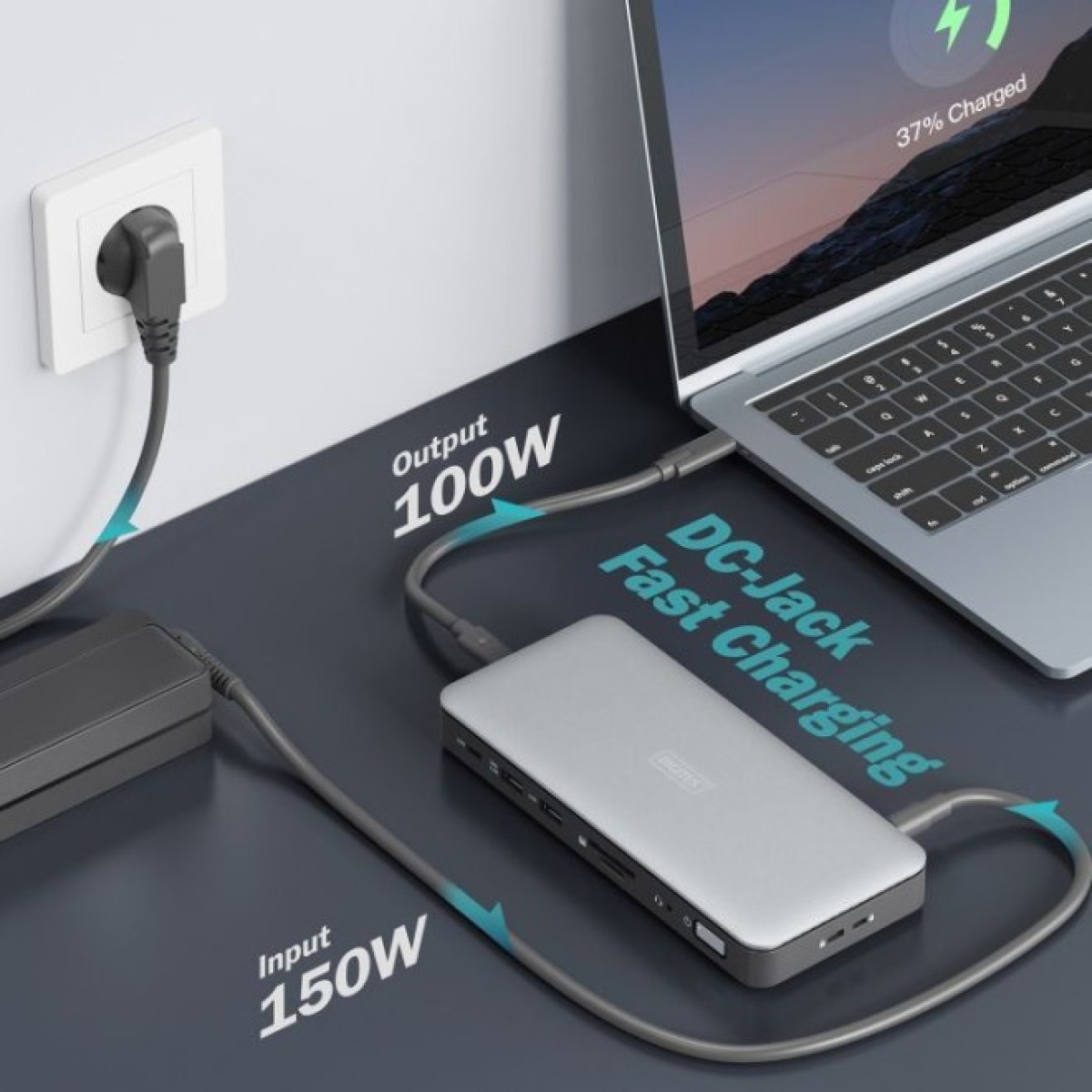 Док станція Digitus USB-C > 2xHDMI/DP/2xUSB-A/USB-C/SD/MicroSD/RJ54/DC/Audio (DA-70917) 98_98.jpg - фото 9