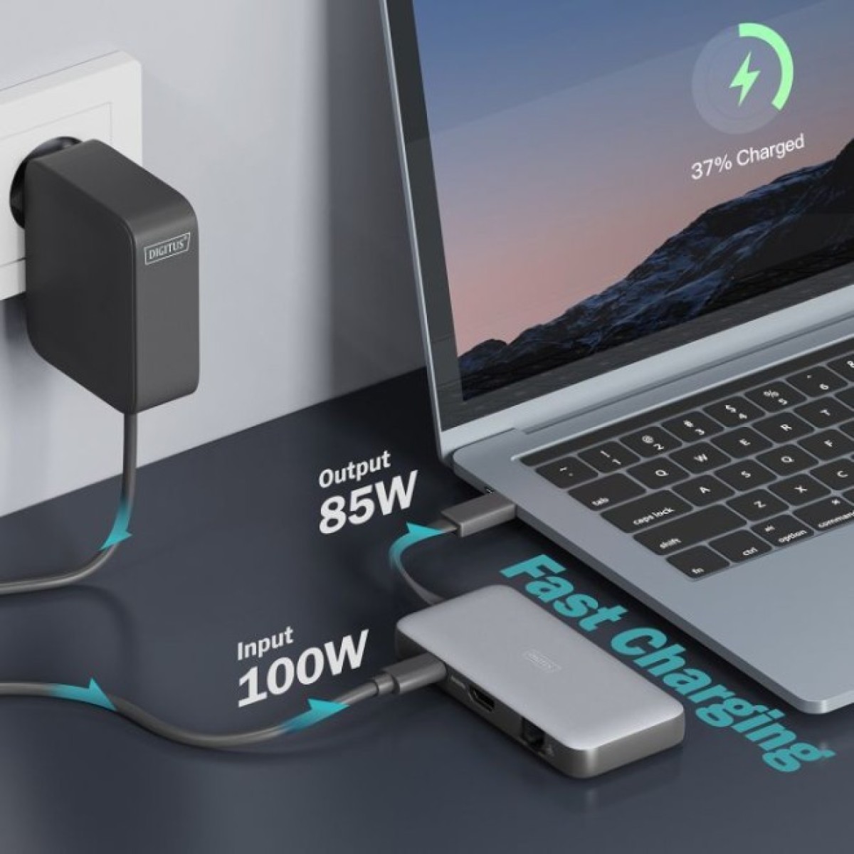 Док станція Digitus USB-C > HDMI/2xUSB-A/USB-C/SD/MicroSD/RJ54 (DA-70914) 98_98.jpg - фото 12