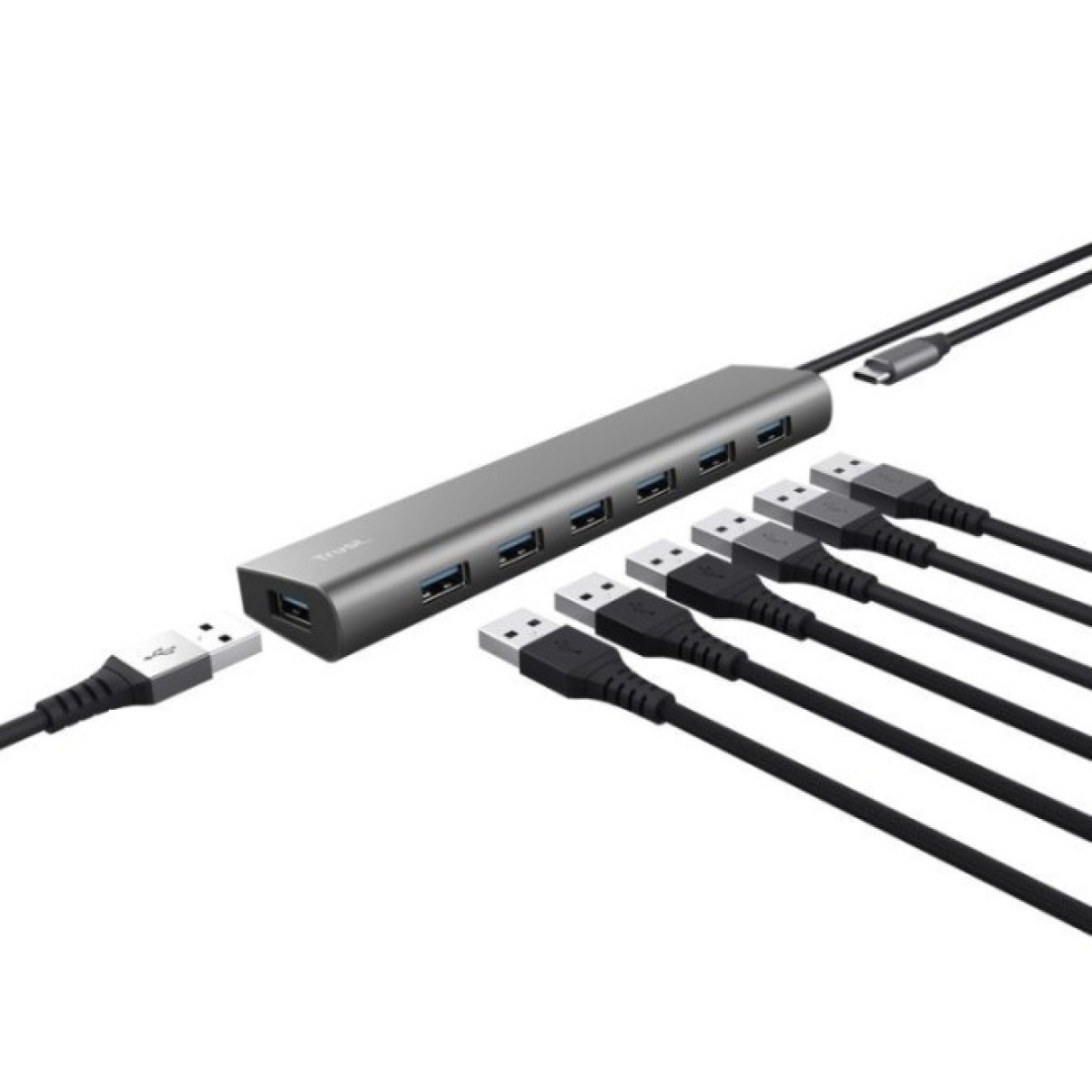 Док станція Trust Dalyx 7-in-1 USB-A 3.2 Aluminium Dock (24967_TRUST) 98_98.jpg - фото 7