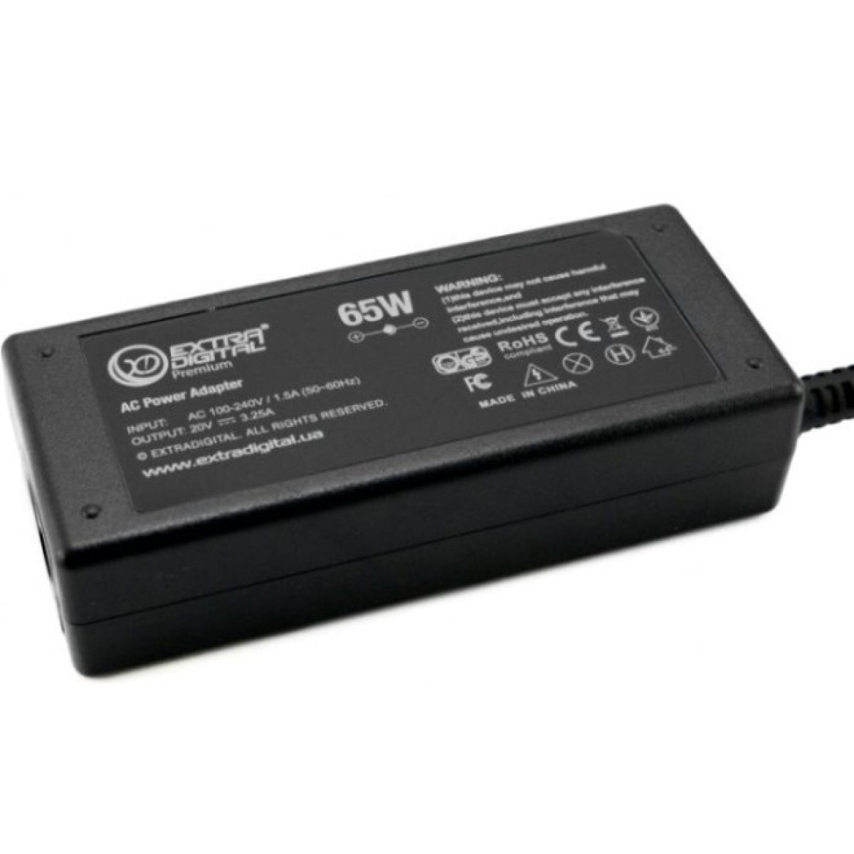 Блок живлення до ноутбуку Extradigital Lenovo 20V, 3.25A, 65W (4.0x1.7) (PSL3869) 98_98.jpg - фото 2