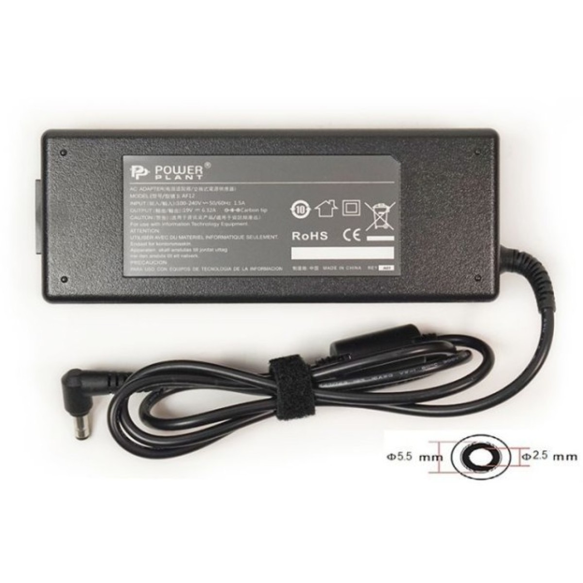 Блок питания к ноутбуку PowerPlant ASUS 220V, 19V 120W 6.32A (5.5*2.5) (AS120F5525) 256_256.jpg