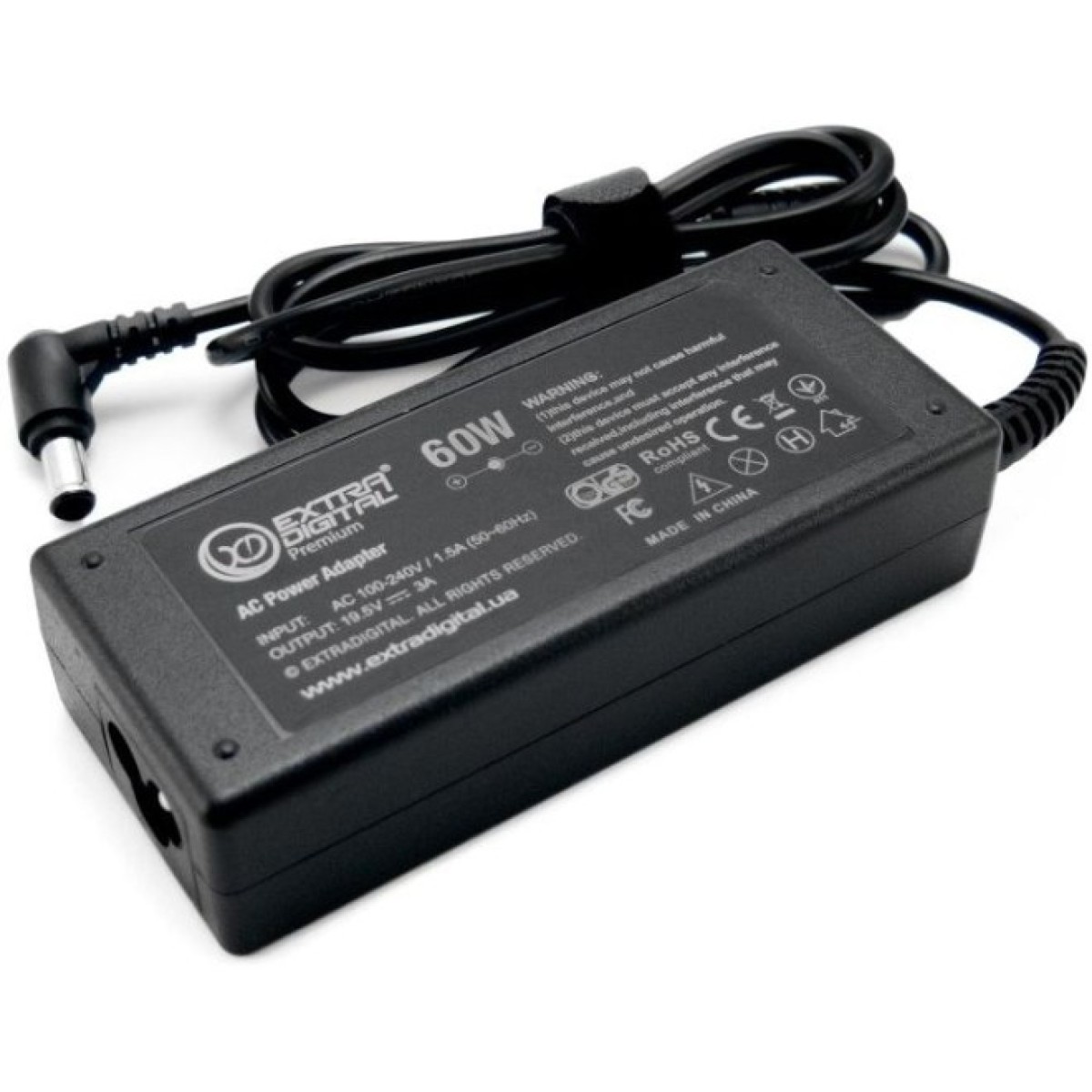 Блок питания к ноутбуку Extradigital Sony 19.5V, 3A, 60W (6.5x4.4) (PSS3874) 98_98.jpg - фото 3