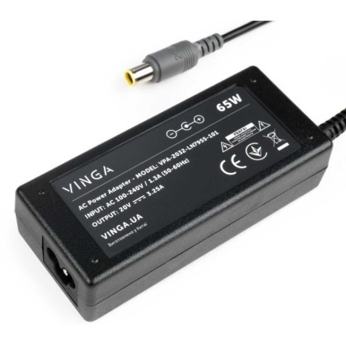 Блок питания к ноутбуку Vinga Lenovo 65W 20V 3.25А 7.9*5.5 (VPA-2032-LN7955-101) 98_98.jpg - фото 3