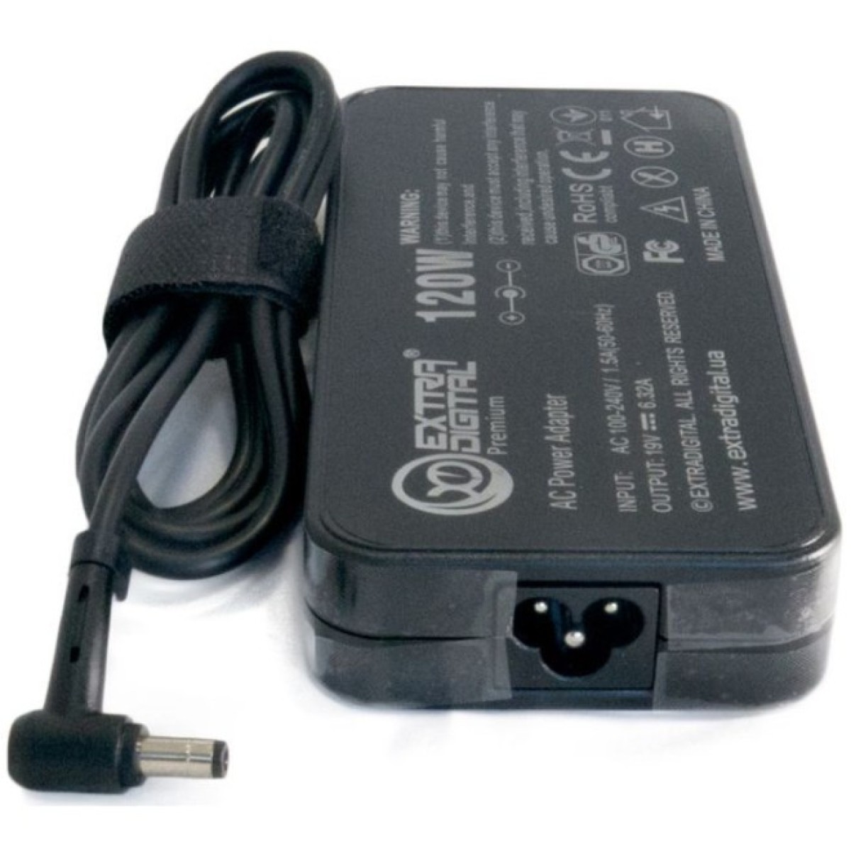 Блок питания к ноутбуку Extradigital Asus 19V, 6.32A, 120W (5.5x2.5) Slim (PSA3892) 98_98.jpg - фото 2