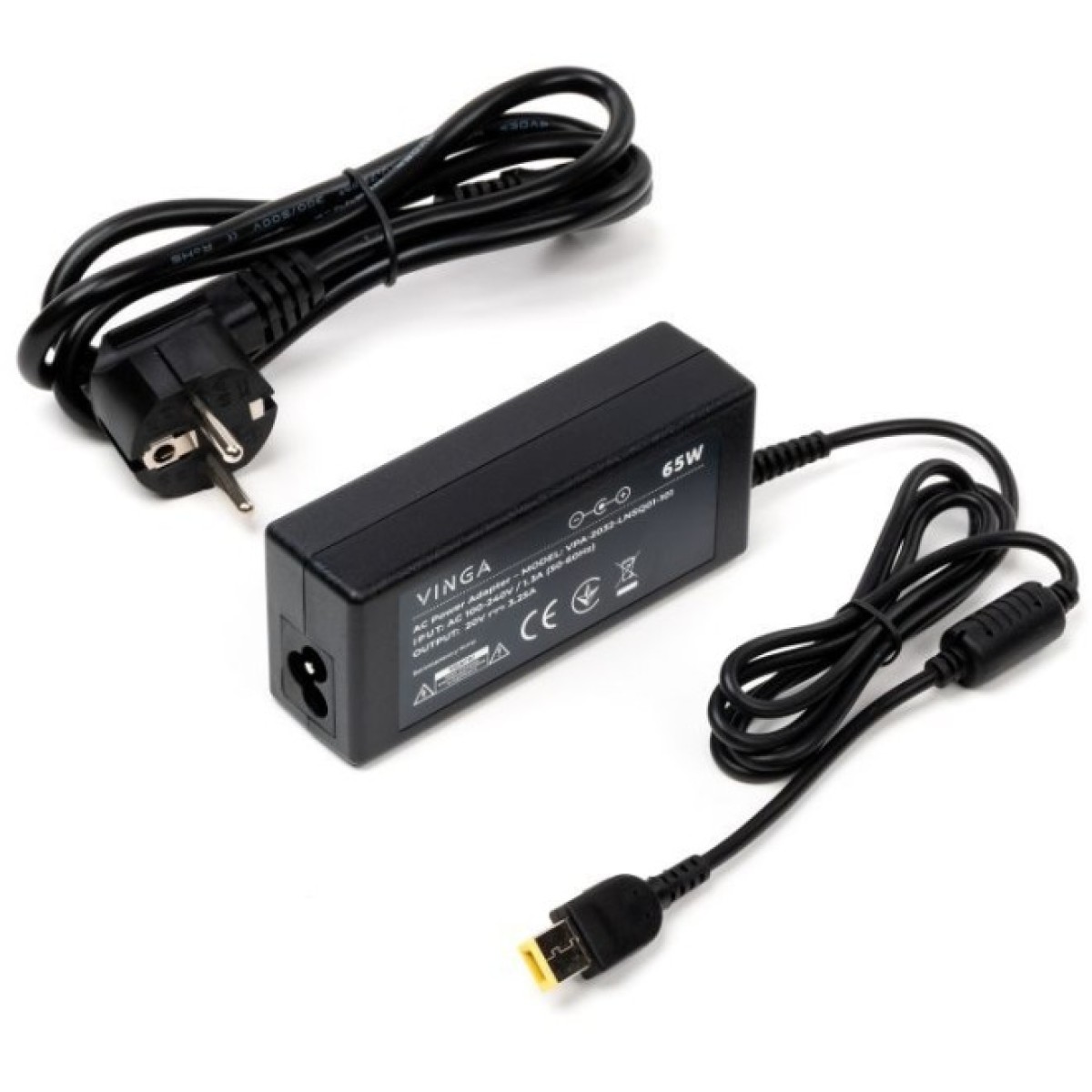 Блок питания к ноутбуку Vinga Lenovo 65W 20V 3.25А square with pin (VPA-2032-LNSQ01-101) 98_98.jpg - фото 2