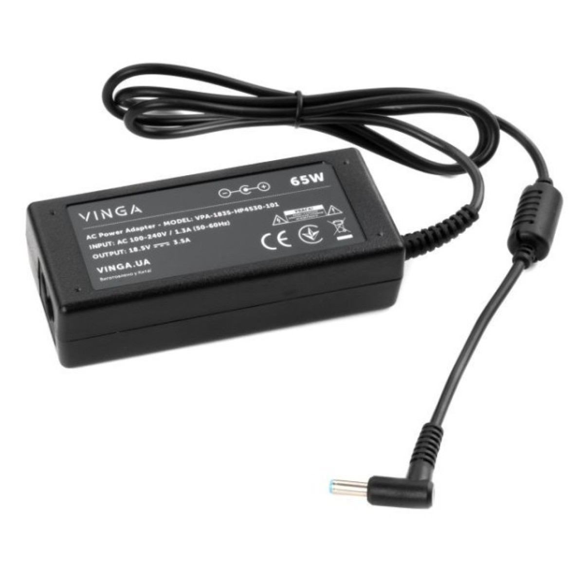 Блок питания к ноутбуку Vinga HP 65W 18.5V 3.5А 4.5*3.0 (VPA-1835-HP4530-101) 98_98.jpg - фото 3
