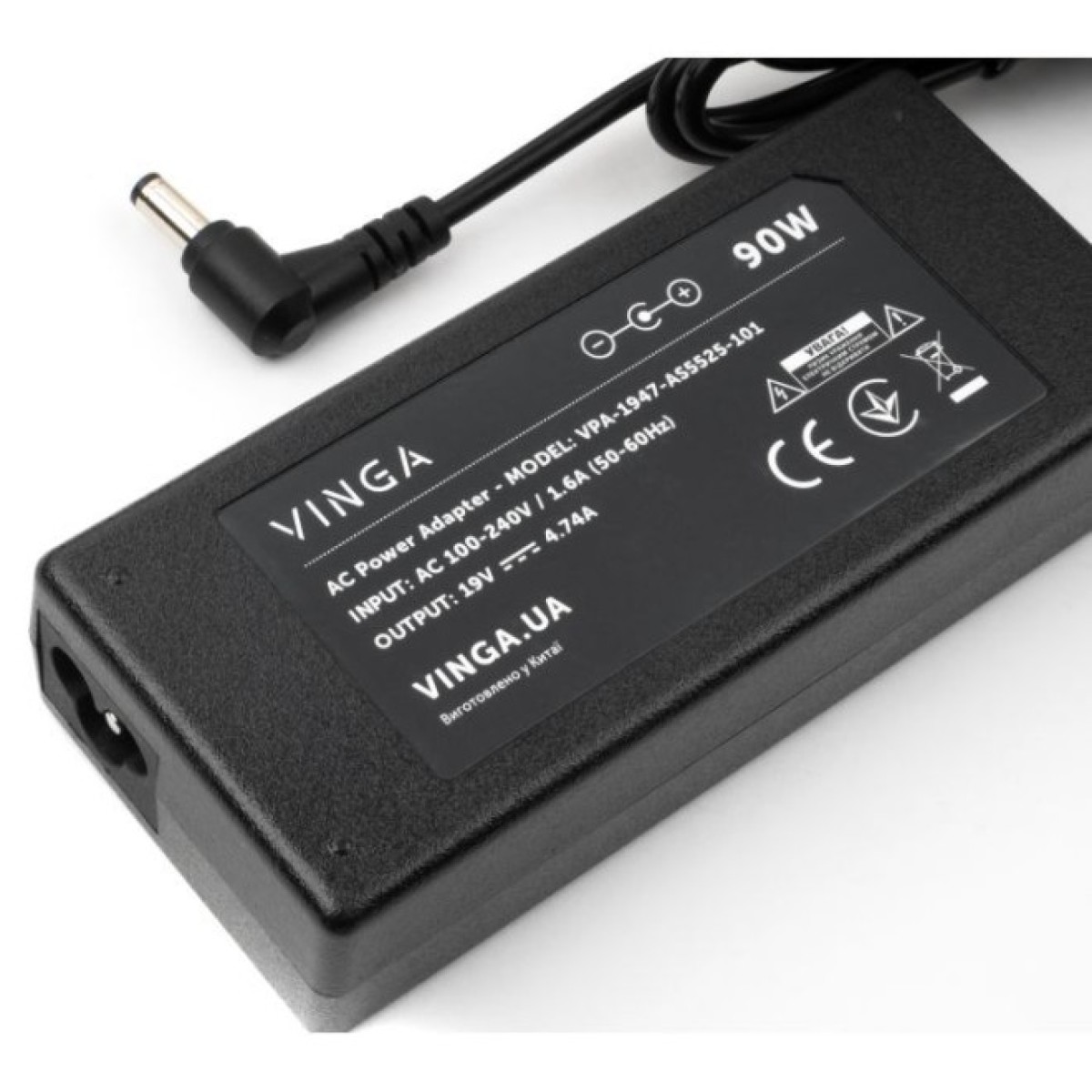 Блок питания к ноутбуку Vinga ASUS 90W 19V 4.74A 5.5*2.5 (VPA-1947-AS5525-101) 98_98.jpg - фото 4