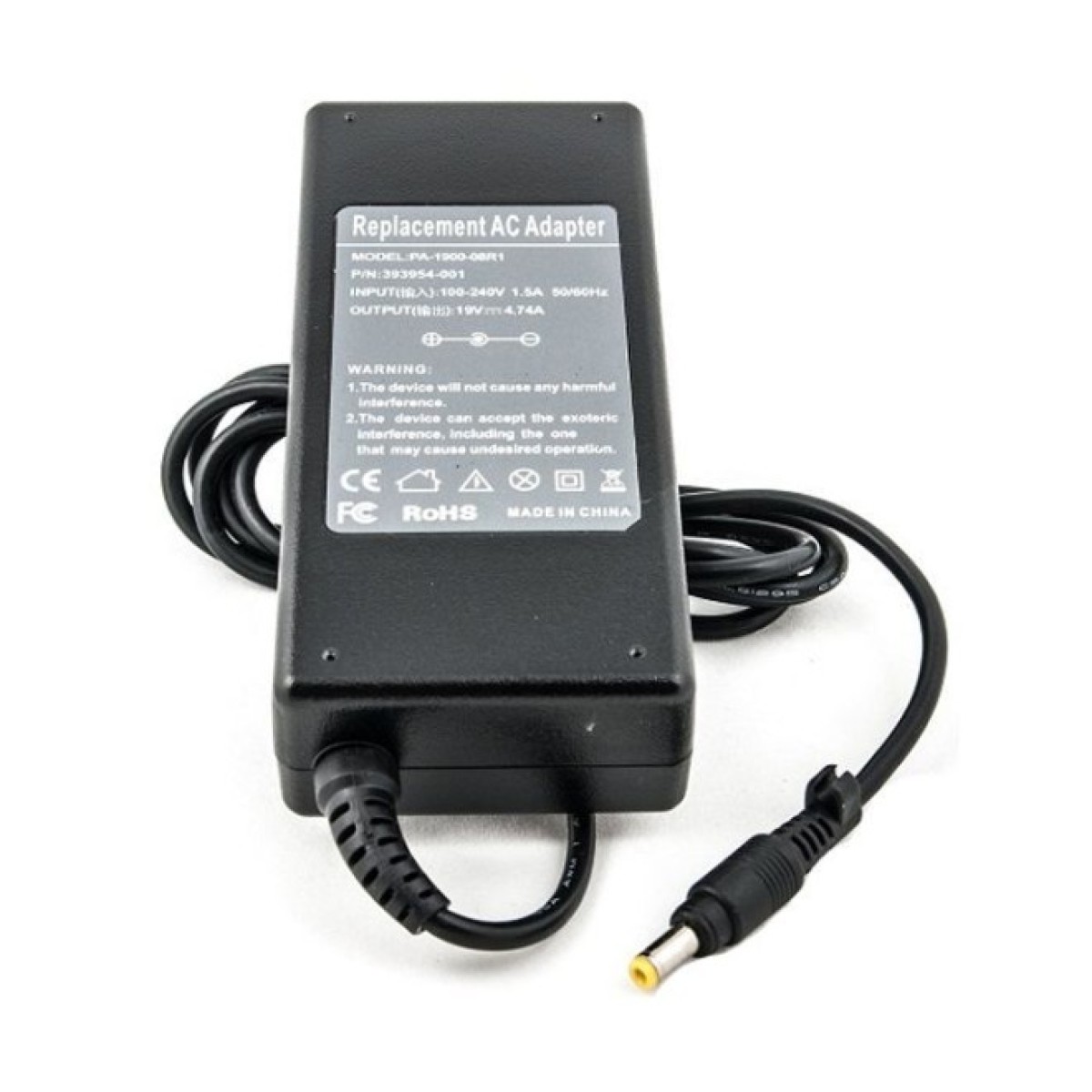 Блок питания к ноутбуку PowerPlant HP 220V, 19V 90W 4.74A (4.8*1.7) (HP90F4817) 256_256.jpg
