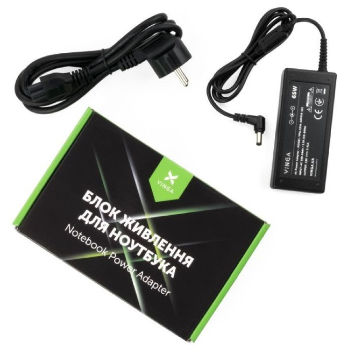 Блок питания к ноутбуку Vinga ASUS 65W 19V 3,42A 5.5*2.5 (VPA-1934-AS5525-101) 256_256.jpg