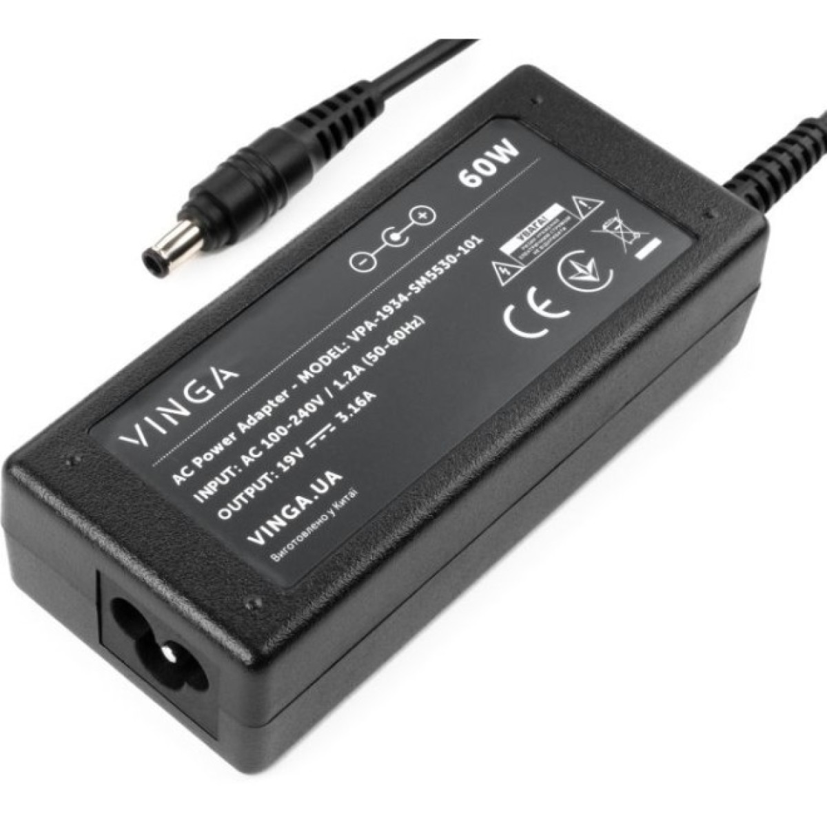 Блок питания к ноутбуку Vinga Samsung 60W 19V 3.16А 5.5*3.0 (VPA-1934-SM5530-101) 98_98.jpg - фото 3