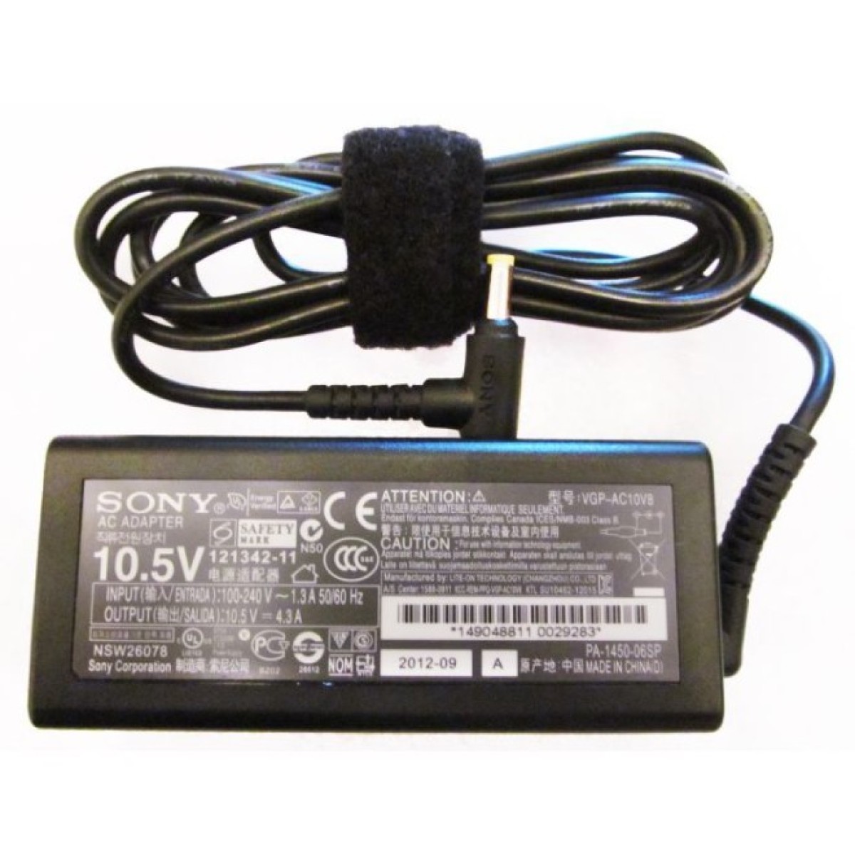 Блок питания к ноутбуку Sony 45W 10.5V 4.3A разъем 4.8/1.7 (VGP-AC10V8) 256_256.jpg