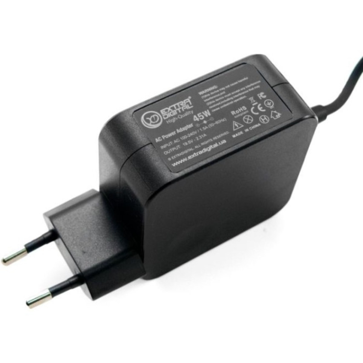 Блок живлення до ноутбуку Extradigital HP 19.5V, 2.31A, 45W (4.5x3.0) High Quality (PSH3886) 98_98.jpg - фото 4