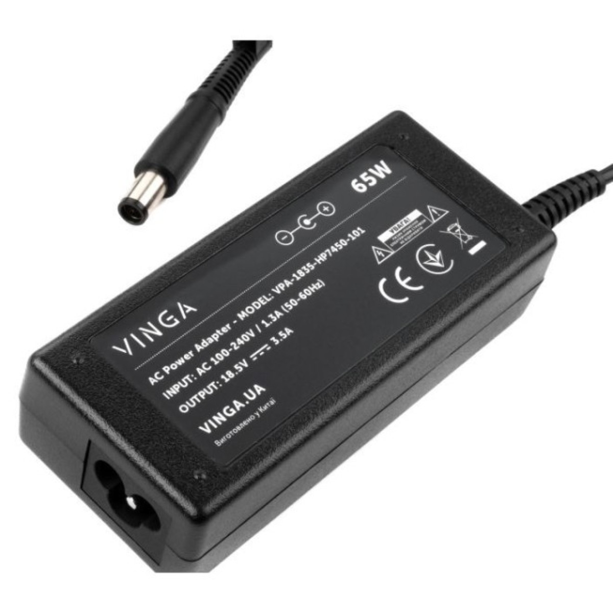 Блок питания к ноутбуку Vinga HP 65W 18.5V 3.5А 7.4*5.0 (VPA-1835-HP7450-101) 98_98.jpg - фото 4