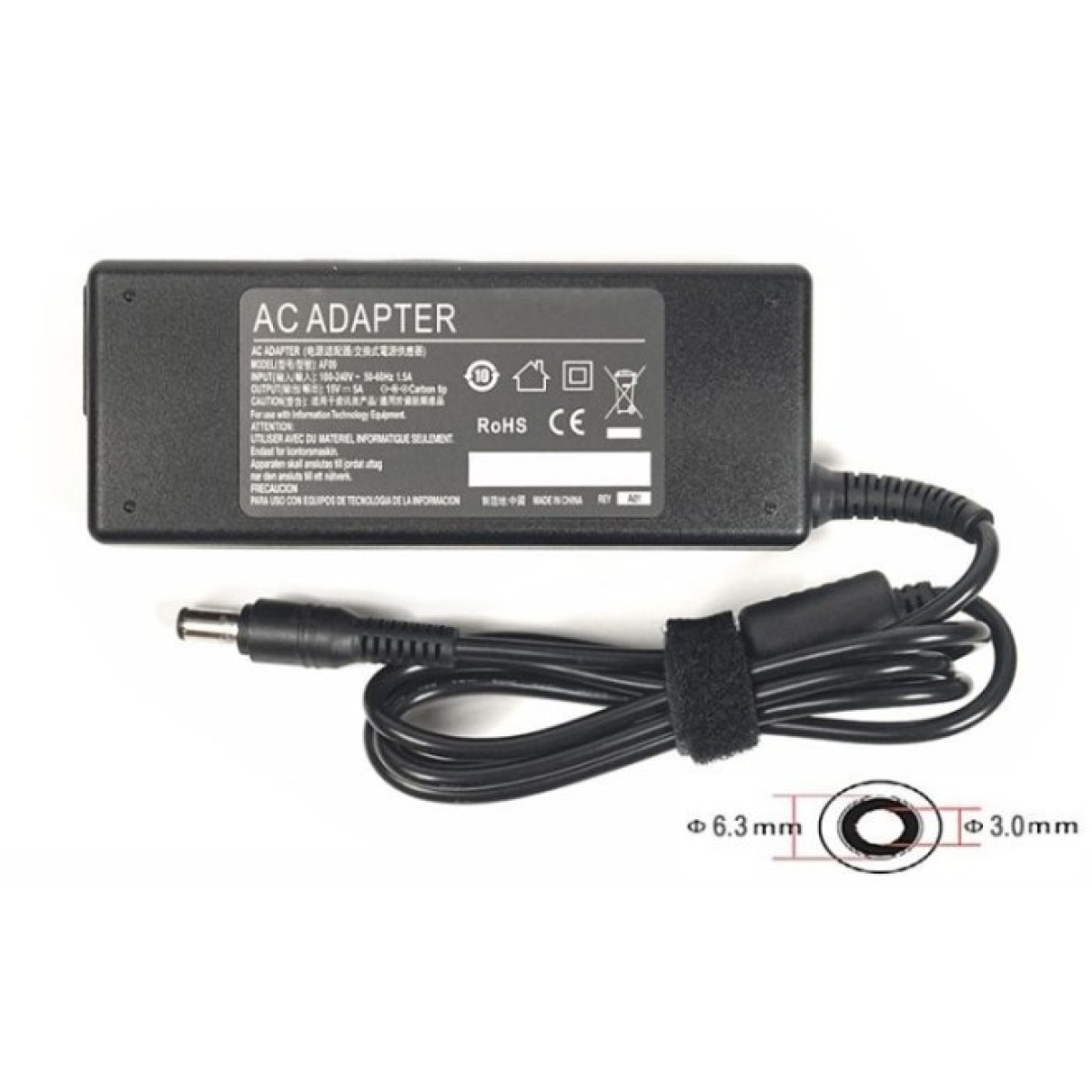 Блок питания к ноутбуку PowerPlant TOSHIBA 220V, 15V 75W 5A (6.3*3.0) (TO75C6330) 256_256.jpg