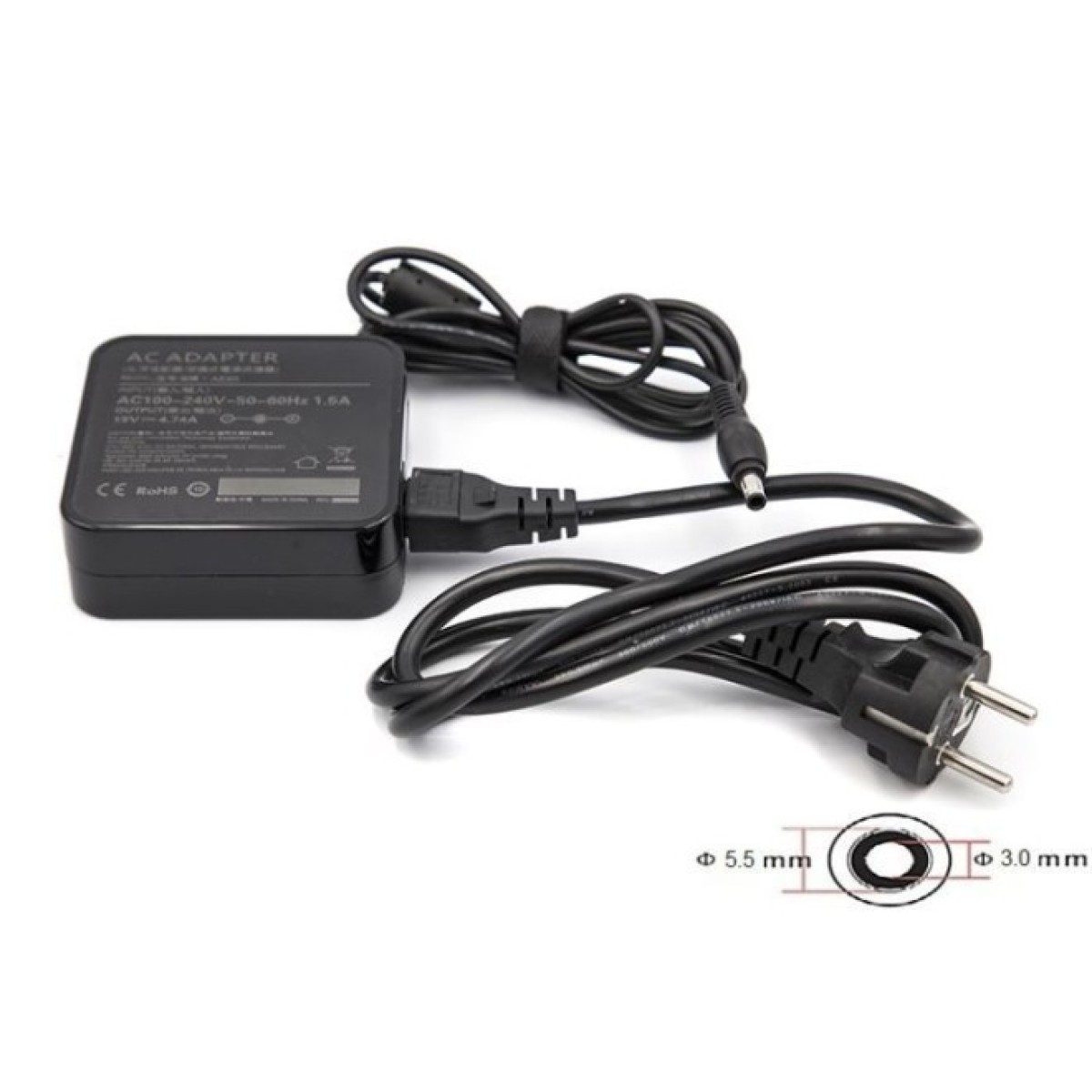 Блок живлення до ноутбуку PowerPlant SAMSUNG 220V, 19V 90W 4.74A (5.5*3.0) wall mount (WM-SA90F5530) 256_256.jpg