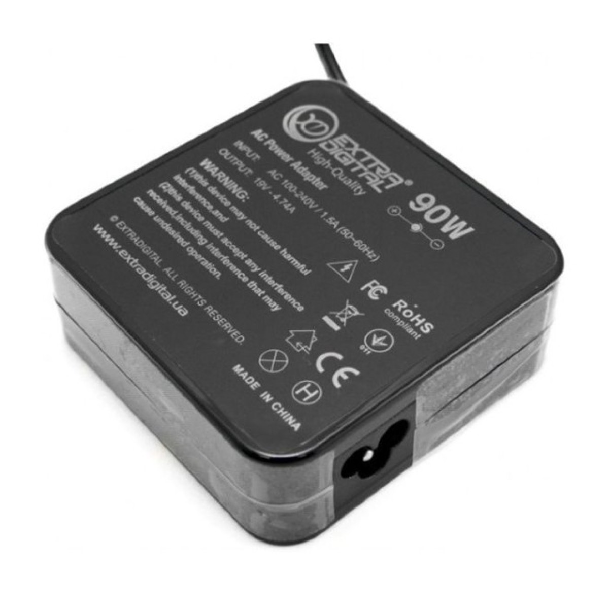 Блок живлення до ноутбуку Extradigital Samsung 19V, 4.74A, 90W (5.5x3.0) High Quality (PSS3856) 98_98.jpg - фото 3